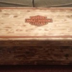 Harley Davidson Logo Wood Coffe Table