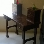 Dusty Cats Woodshop Dark Stained Vanity